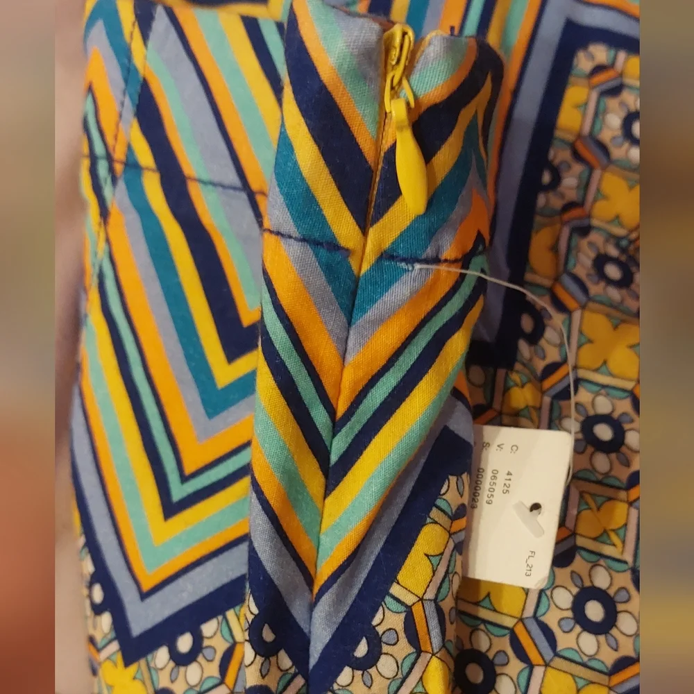 Anthropologie Colorful Geo Printed High Rise Relaxed Shorts